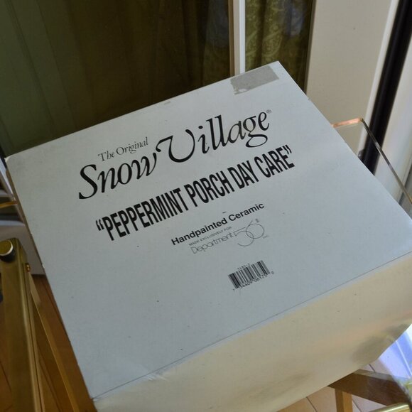 Dept 56 Department 56 Peppermint Porch Day Care Original Snow Village LIGHTED - Picture 2 of 15